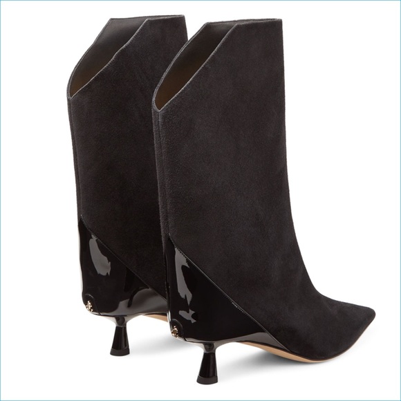 NIB Jimmy Choo Leather & Suede Vari 45 Ankle Boots - Picture 4 of 6